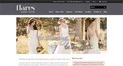 Desktop Screenshot of flaresbridal.com